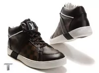 louis vuitton abordable chaussures hommes 2013 cuir loisirs france zip brown